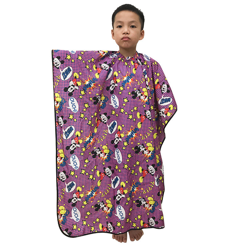 Hair Cutting Kid Capes Salon Barber Hairdressing Waterproof - B002