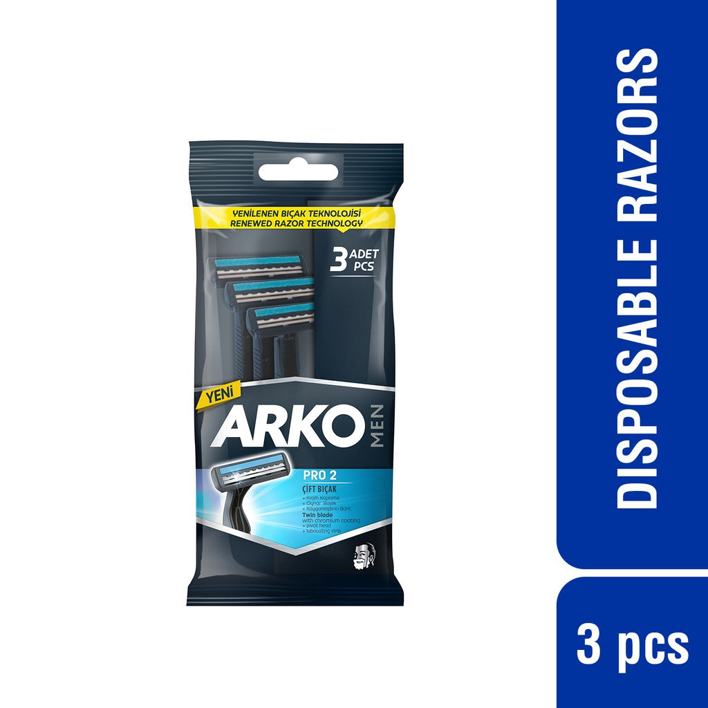 Arko Men Shaving Blade T2 Pro 3 in1