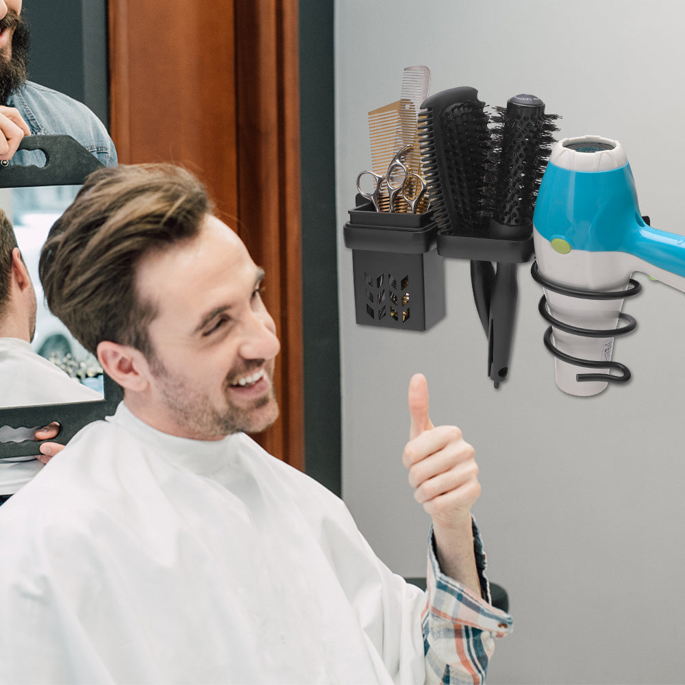 Wall-Mounted Hair Dryer Holder – New Style for Barbers and Salons