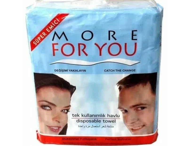 More For You Disposable Convenient Single-Use Towels For Barbers- 100pk