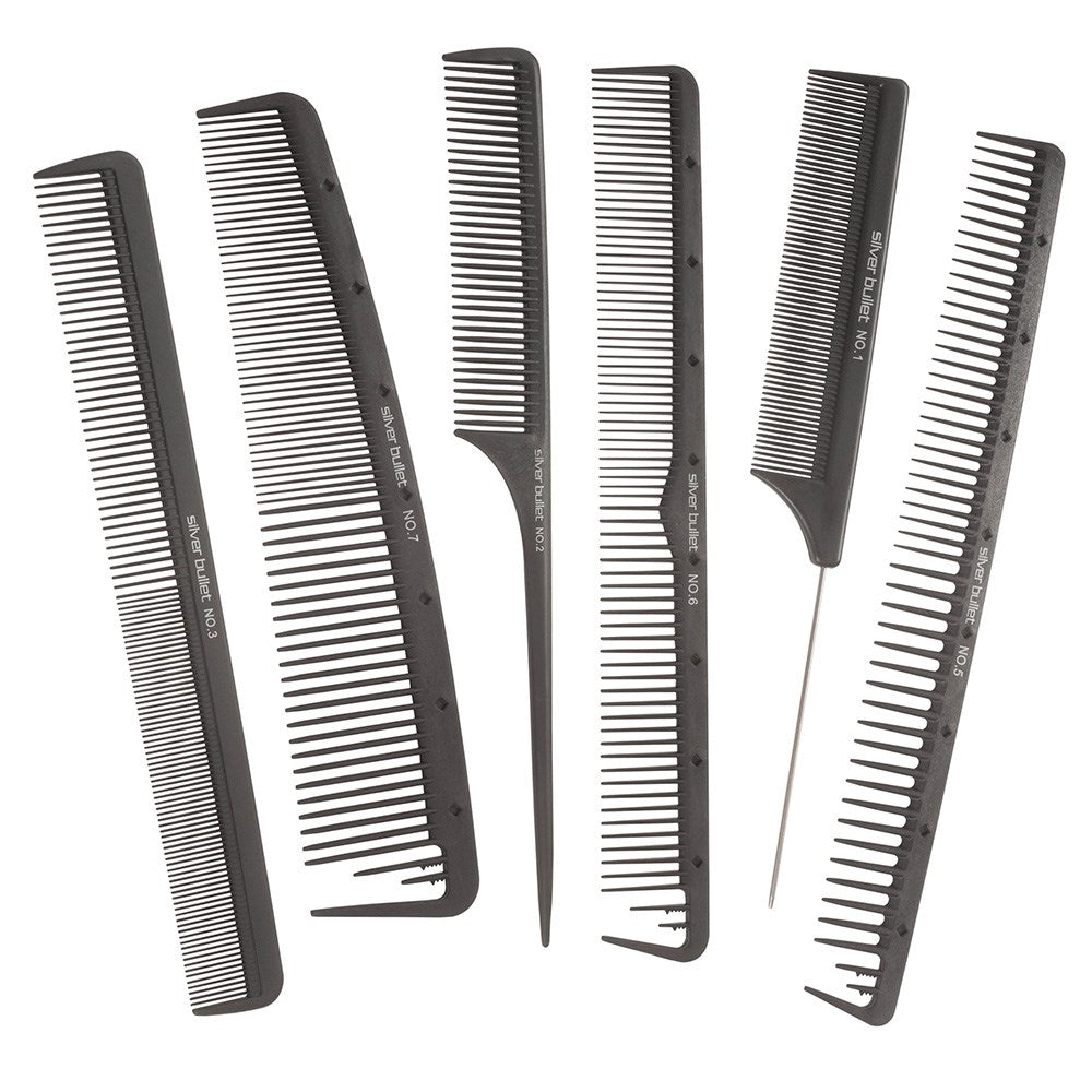 Silver Bullet Carbon Tail Hair Comb