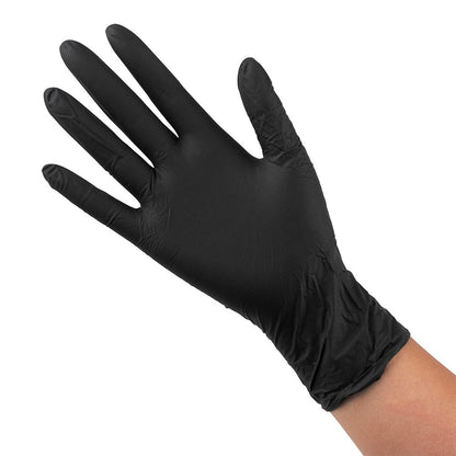 Salon Smart Nitrile Black Gloves Barber Disposable 100pk