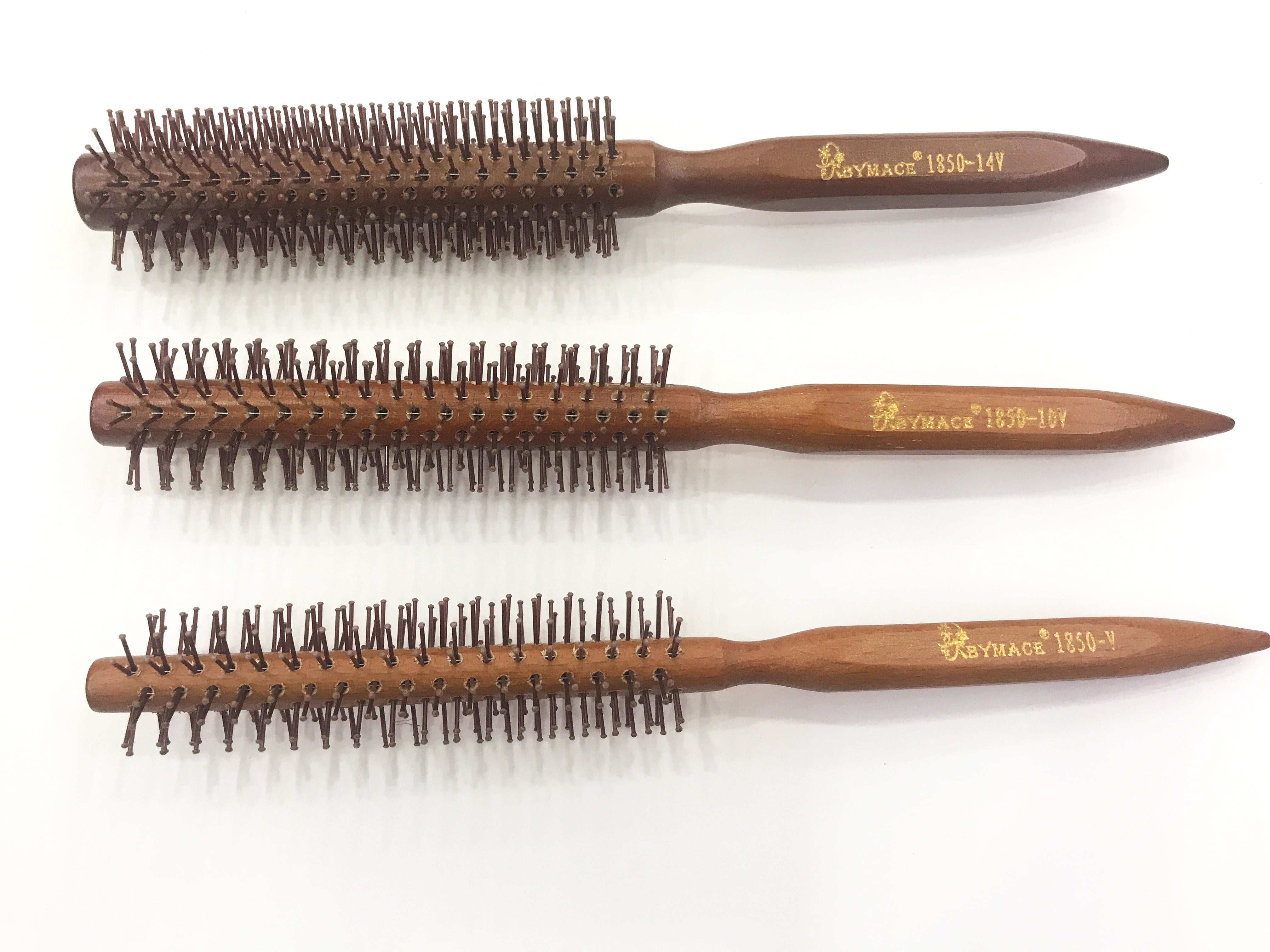 Professional Wooden Deluxe Round Hair Brush - 1850V