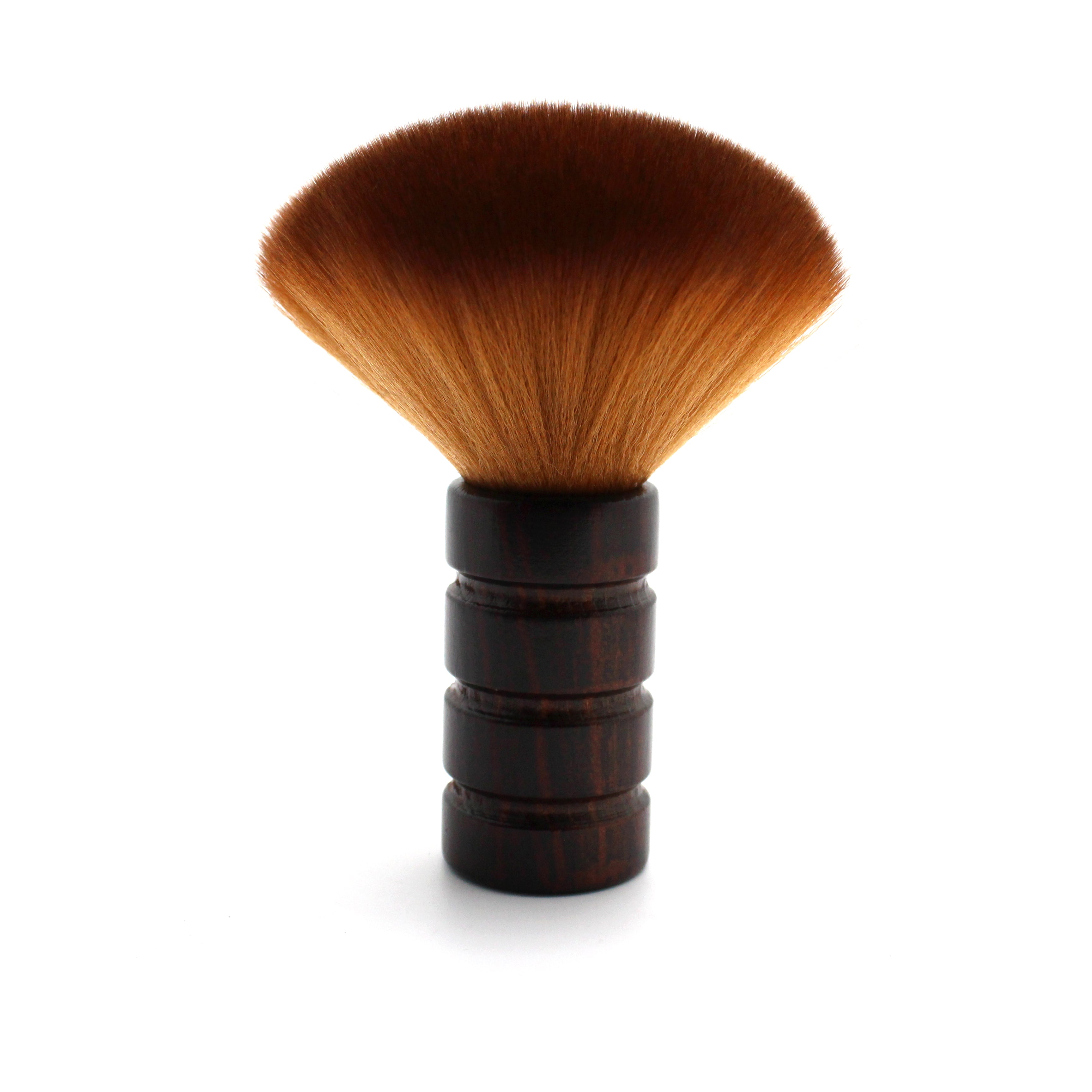 Professional Barber Neck Brush Wooden (Dark Brown) - S02