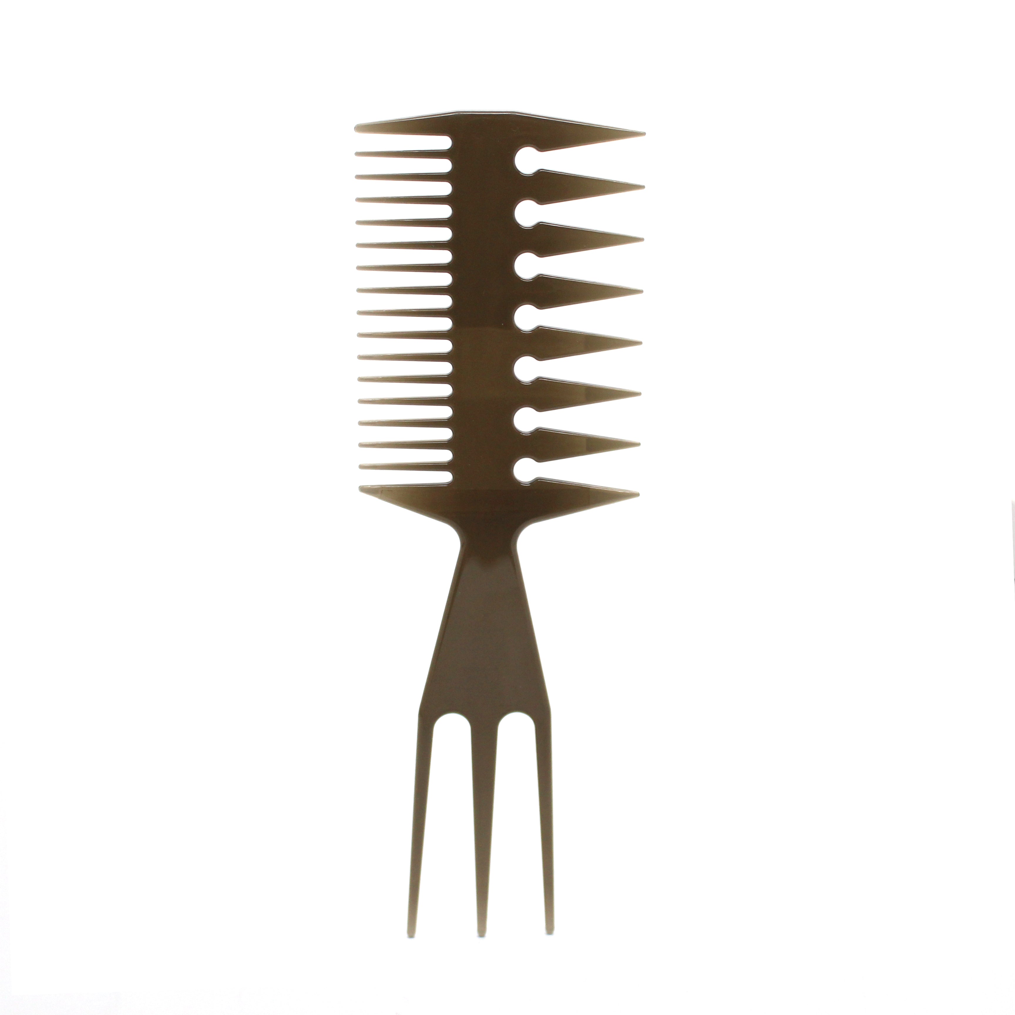 3 Sided Hair Style Comb Afro Wide Tooth Comb - N06-1