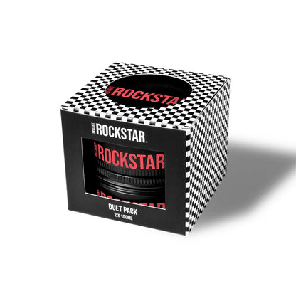 Instant Rockstar Duet Pack - Classic Rock - Strong Hold Hair Styling Wax - 2 X 100ML