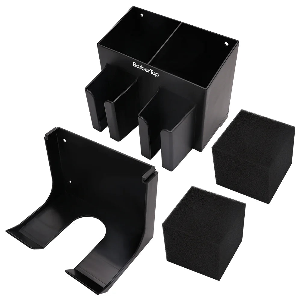 Wall-Mounted Barber Tool Organizer – Storage Rack for Hairdressing Stations