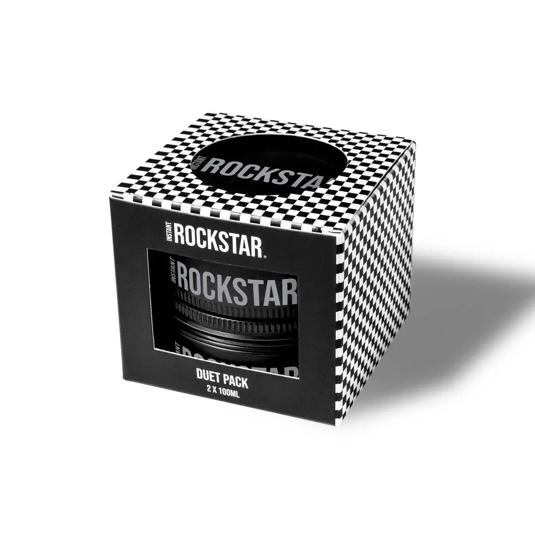 Instant Rockstar Duet Pack - Smooth Rock - Strong Hold Hair Styling Pomade - 2 X 100ML