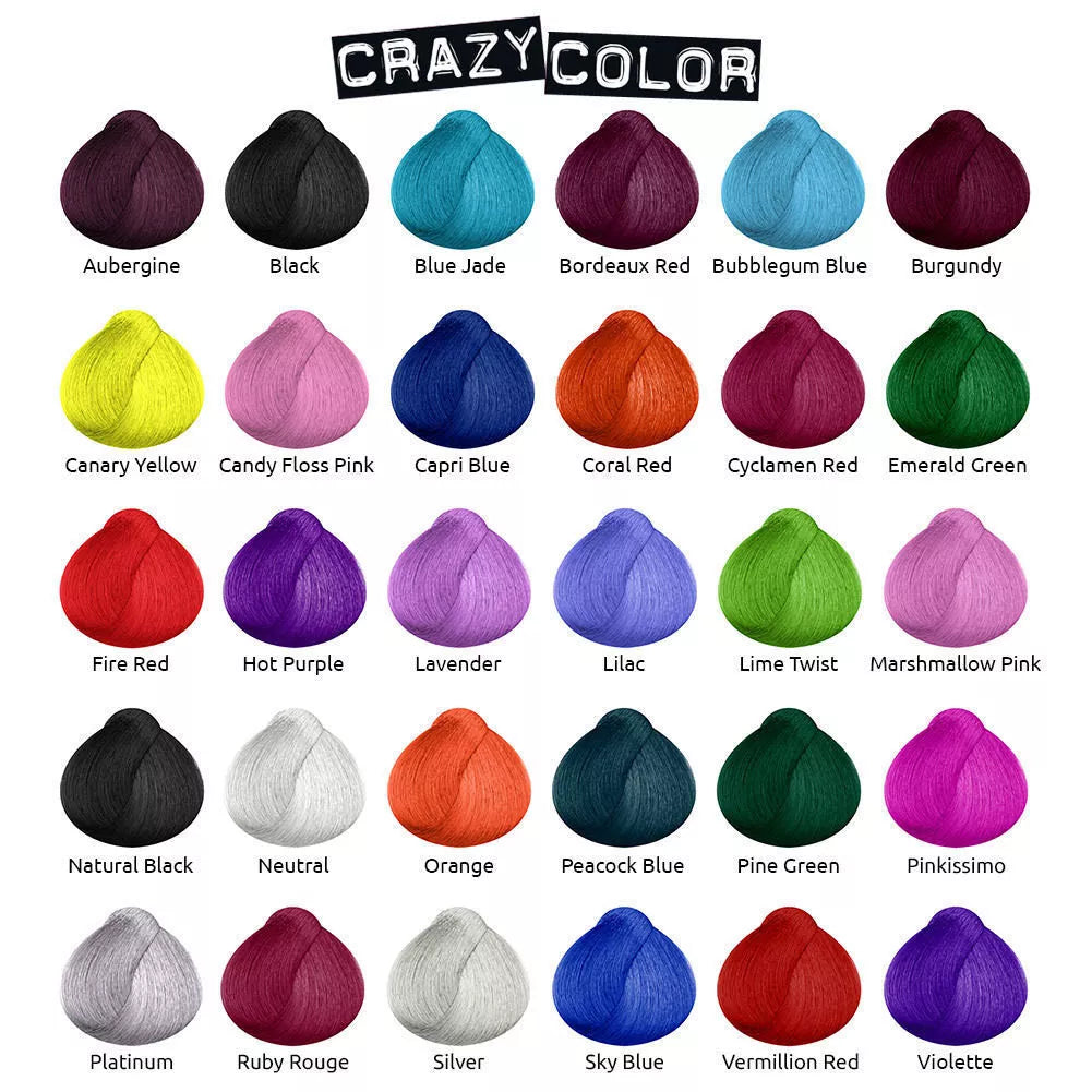 Crazy Color Semi Permanent Colour 100ml (Choose Your Color)