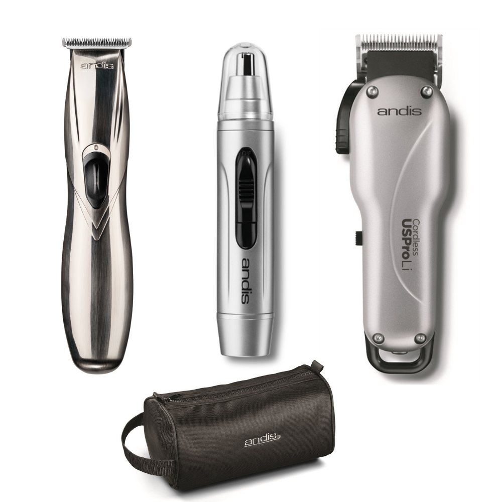 Andis Hair Cutting Set -Cordless Slimline Barber Starter Set