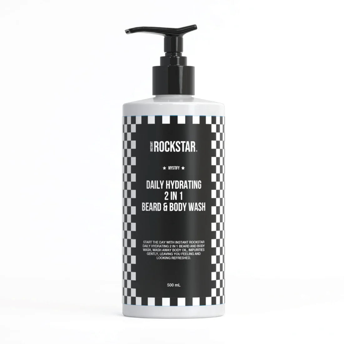 Instant Rockstar 2 in 1 Body & Beard Wash - 500ML