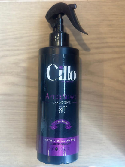 Cillo Aftershave Cologne 2x 400ml Blue Spray Purple Barber After Shave