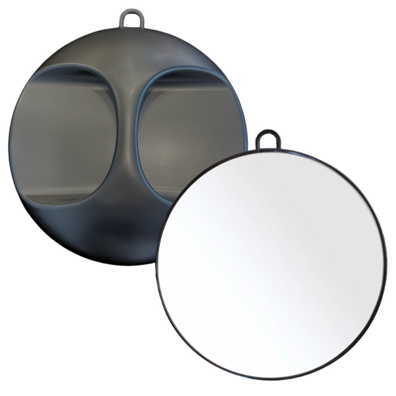 Barber Mirror With Hand Held Mirror - Black NK-R041