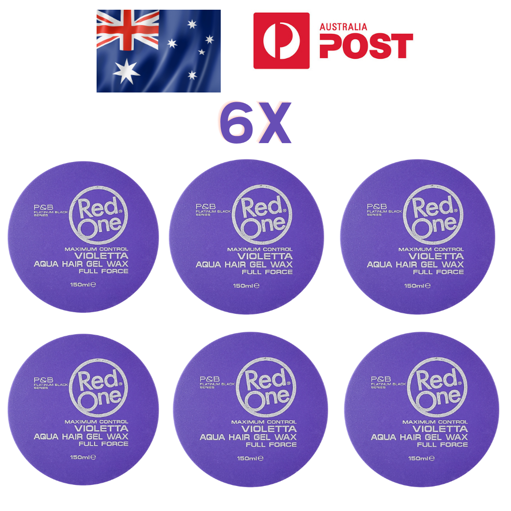 6x RedOne Purple Hairstyling Wax full force Red One 150ml