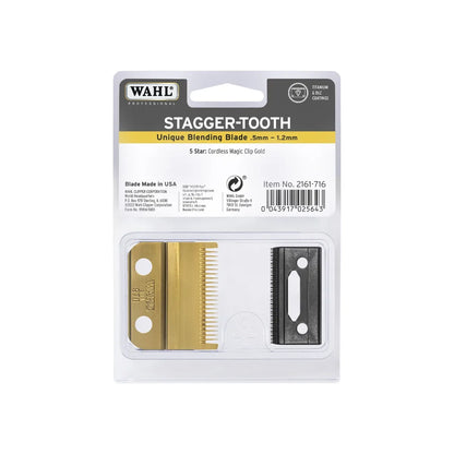 Wahl Magic Clip Gold Stagger Tooth Blade Set - Precision & Smooth Cutting