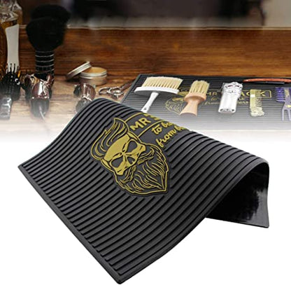 Barber Mr. Black Barber Tools Mat Bearded Skull - RB02