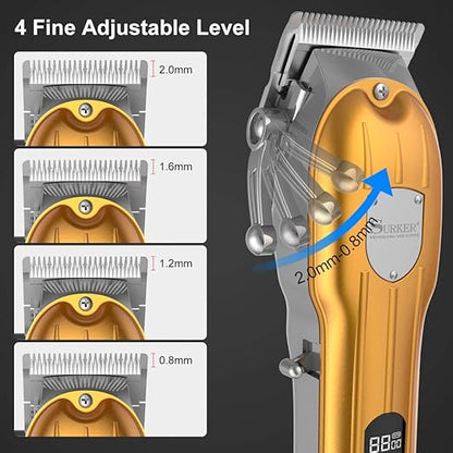 Hair Clippers For Men Professional Beard Trimmer Cordless Hair Cutting Grooming Kit