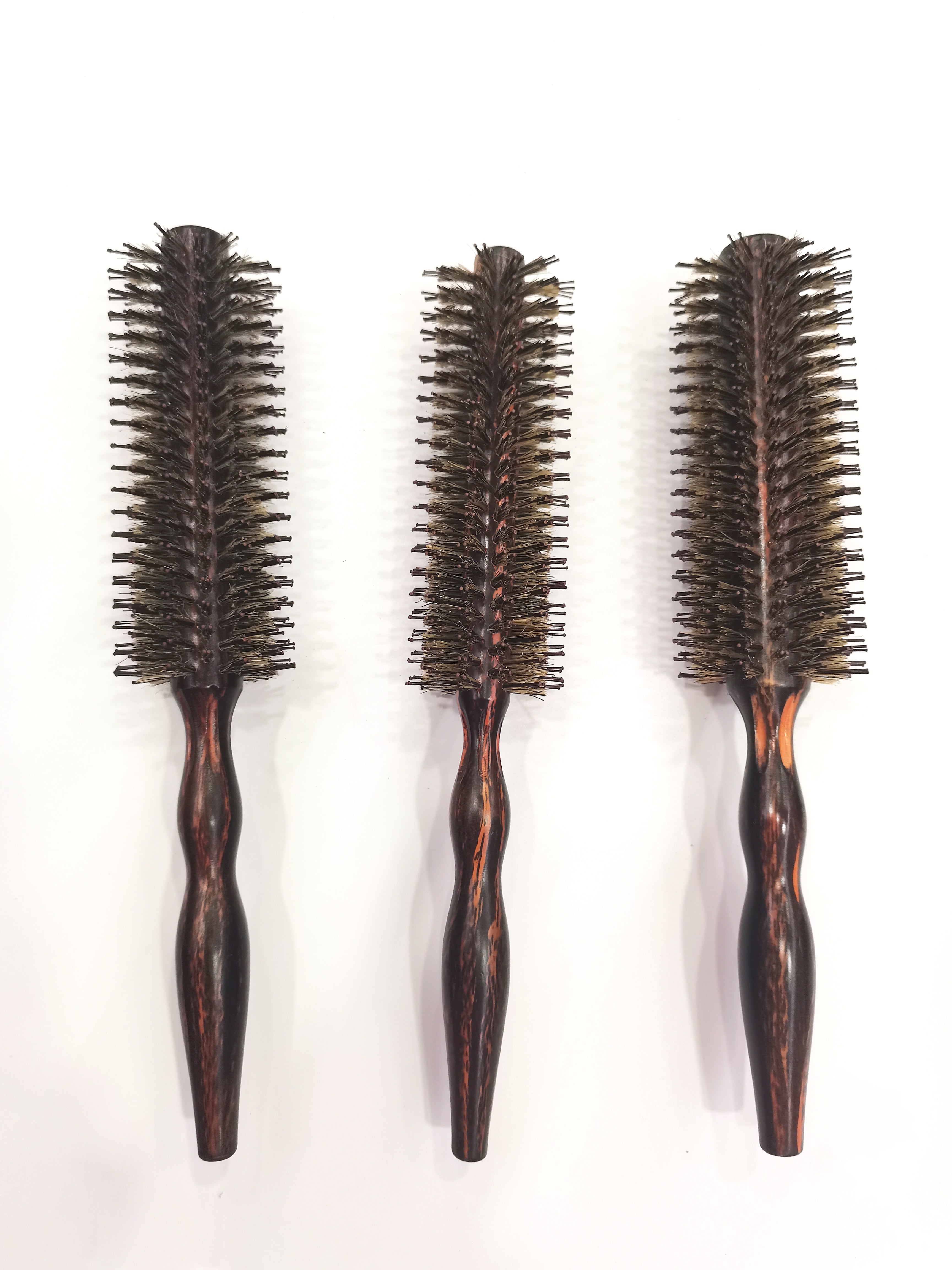 Wooden Round Hair Brush Boar Bristle Styling Hairbrush - 660