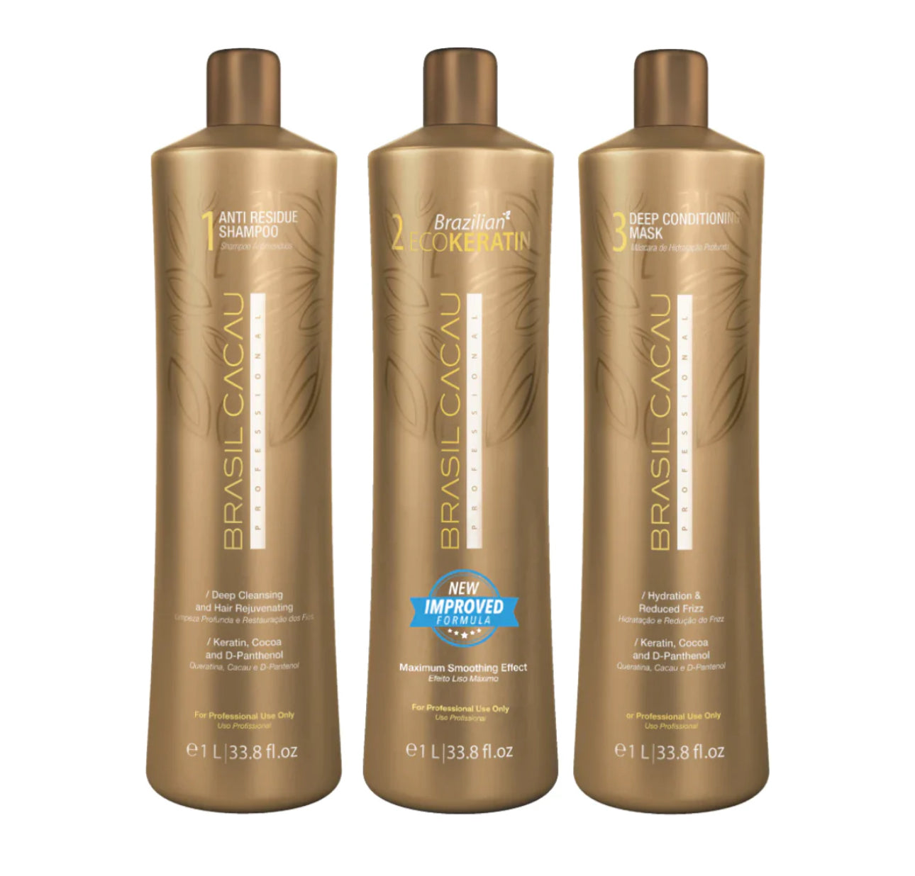 Brasil Cacau EcoKeratin Treatment Kit Shampoo And Conditioner - 1000ml