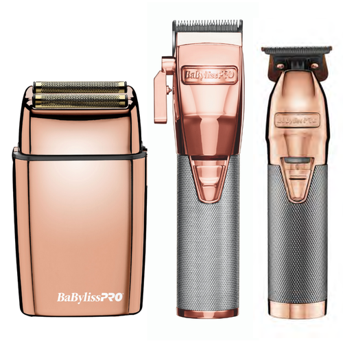 BaBylissPRO Rose Gold FX Trio Hair Cutting Set