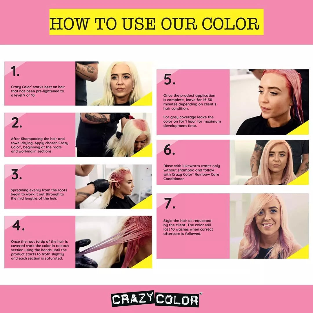 Crazy Color Semi Permanent Colour 100ml (Choose Your Color)