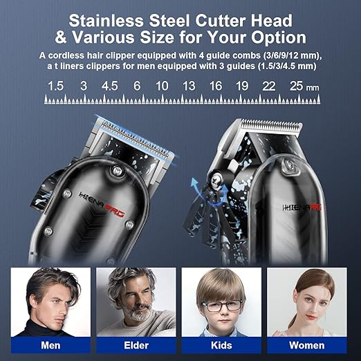 Hair Clippers for Men Professional Cordless Rechargeable Gifts for Men