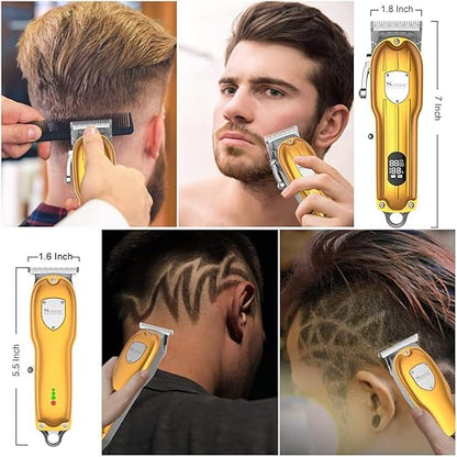 Hair Clippers For Men Professional Beard Trimmer Cordless Hair Cutting Grooming Kit