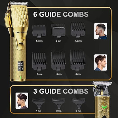 Professional Hair Clippers for Men - Cordless Beard Trimmer for Men