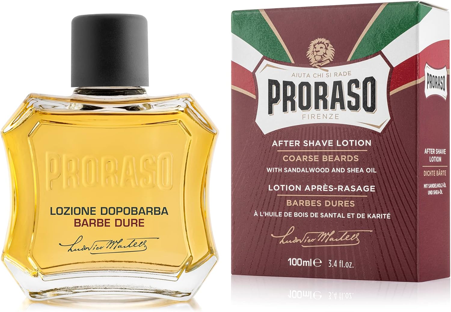 Proraso Sandalwood Aftershave Cologne Nourish Shea 100ml