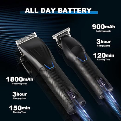 Professional Hair Hair Clippers for Men, Beard Trimmer Grooming Haircut Kit