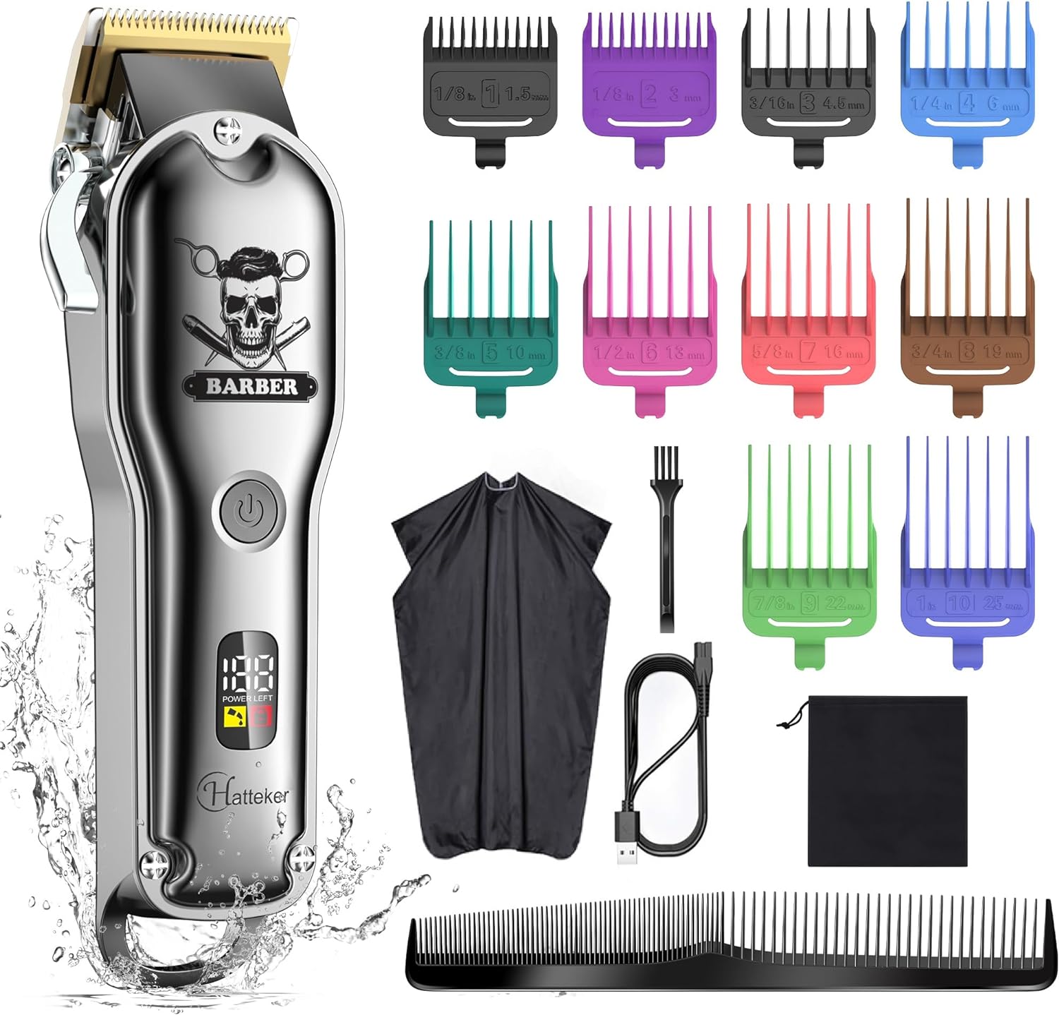 Hair Affordable Hair Clippers for Men Waterproof Cordless