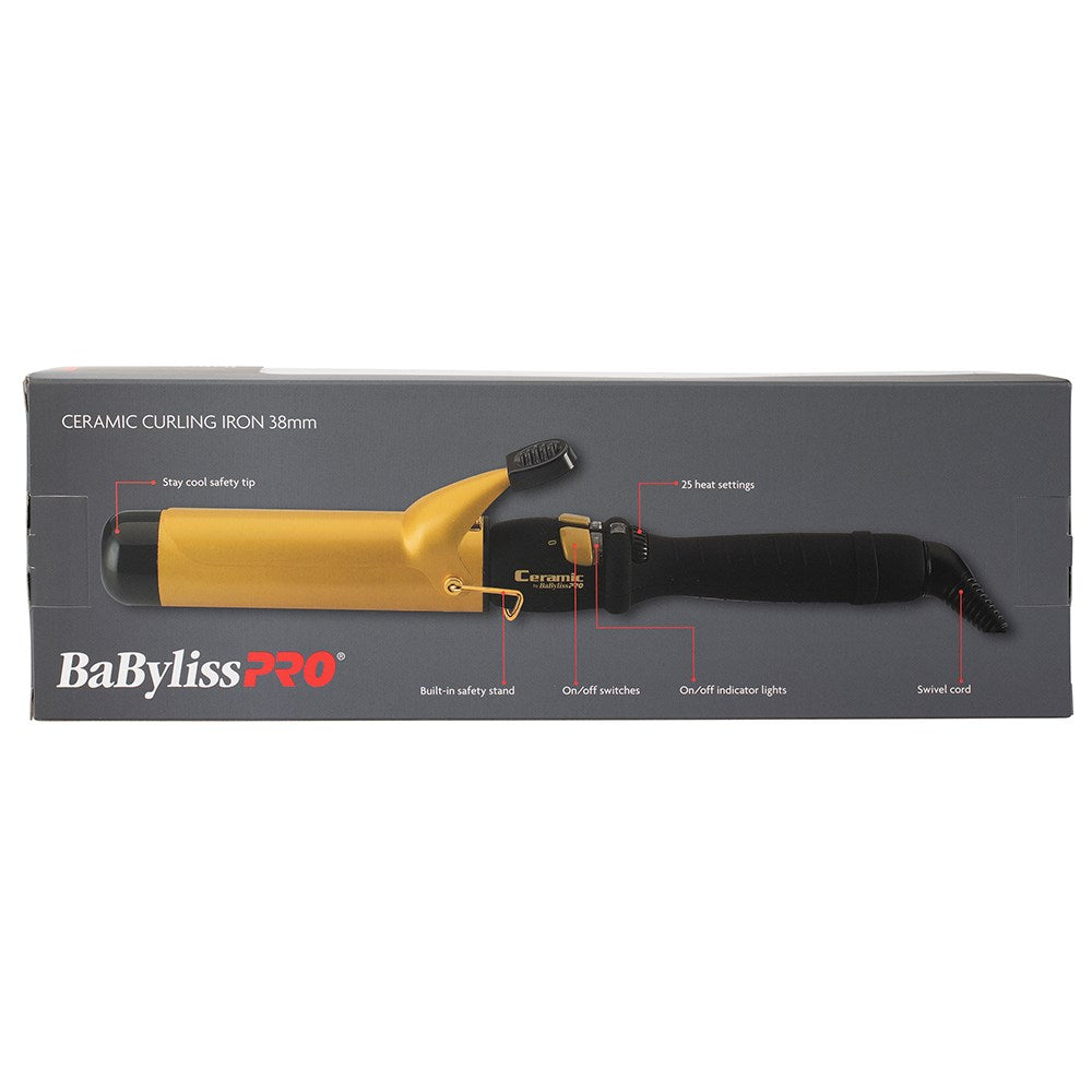 BaBylissPRO Ceramic Hair Curling Iron 38mm