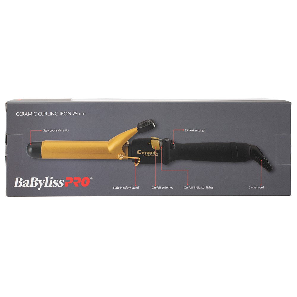 BaBylissPRO Ceramic Hair Curling Iron 25mm