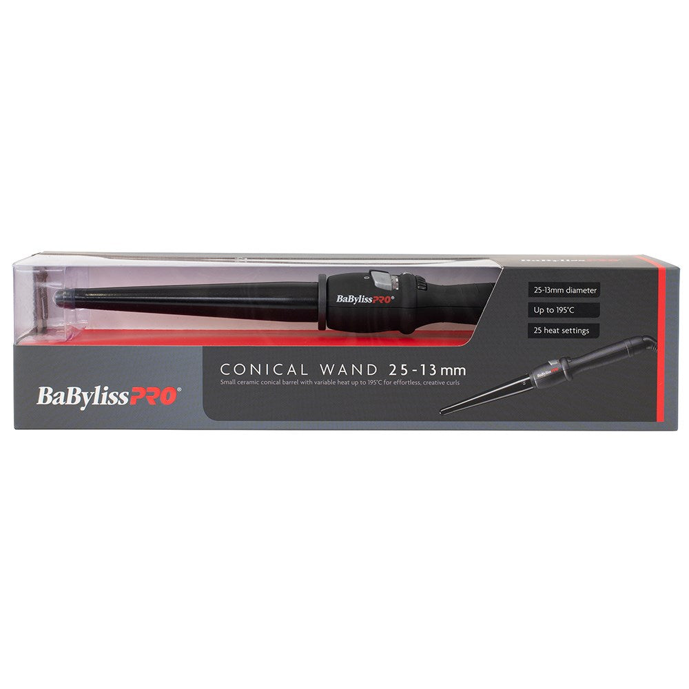 BaBylissPRO Ceramic Conical 25-13mm Hair Curling Iron Regular