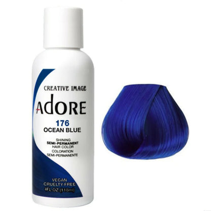 Adore Semi Permanent Hair Colour 176 Ocean Blue 118ml