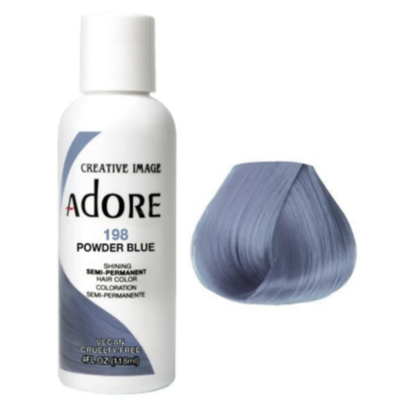 Adore Semi Permanent Hair Colour 198 Powder Blue 118ml