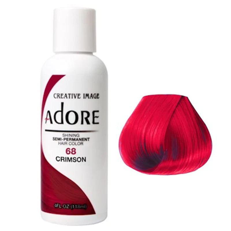 Adore Semi Permanent Hair Colour 68 Crimson 118ml