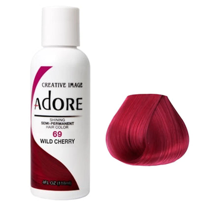 Adore Semi Permanent Hair Colour 69 Wild Cherry 118ml