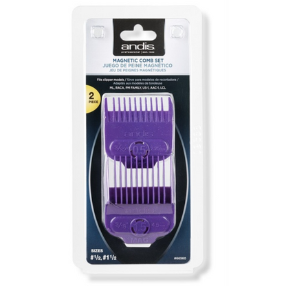 ANDIS Magnetic Clipper comb Attachment Set #0.5 & #1.5 - 2pcs