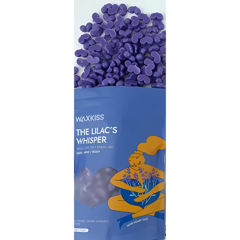 Lavender Heart Shape Purple Wax Bean 500g Bag - WX01