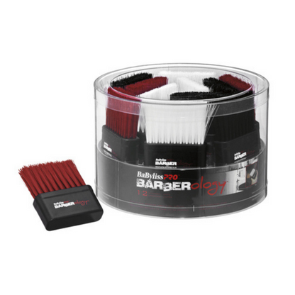 BaBylissPRO Barberology Neck Brush Red/Black/White - 12pc Tub