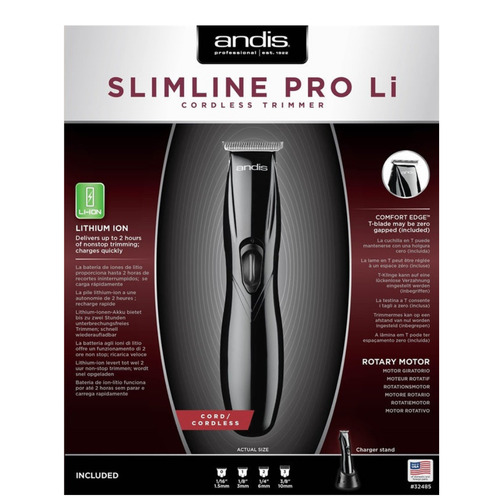 Andis Professional Slimline Pro Lithium Cordless Trimmer Black