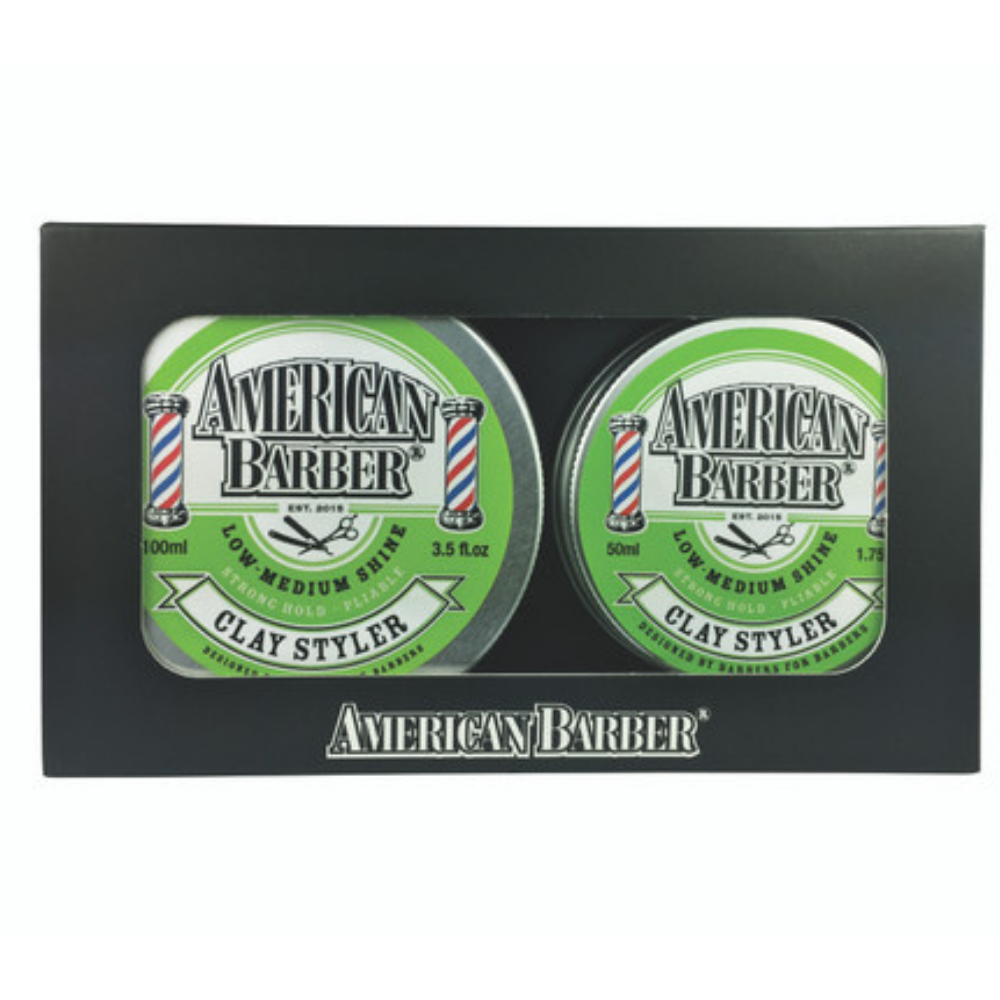 American Barber 50ml-100ml Hair Styling Wax Green Matte Clay