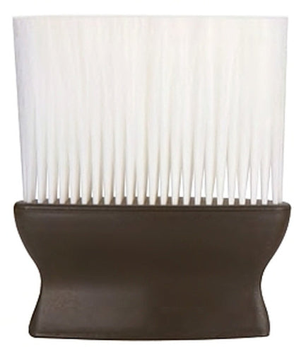 Neck Brush - Wide Black Handle with White Bristles