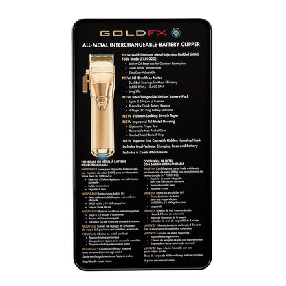 BaBylissPRO FXOne GoldFX Professional Barber Clippers