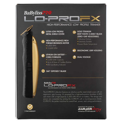 BaBylissPRO Lo-ProFX High Performance Low Profile Hair Cutting Trimmer