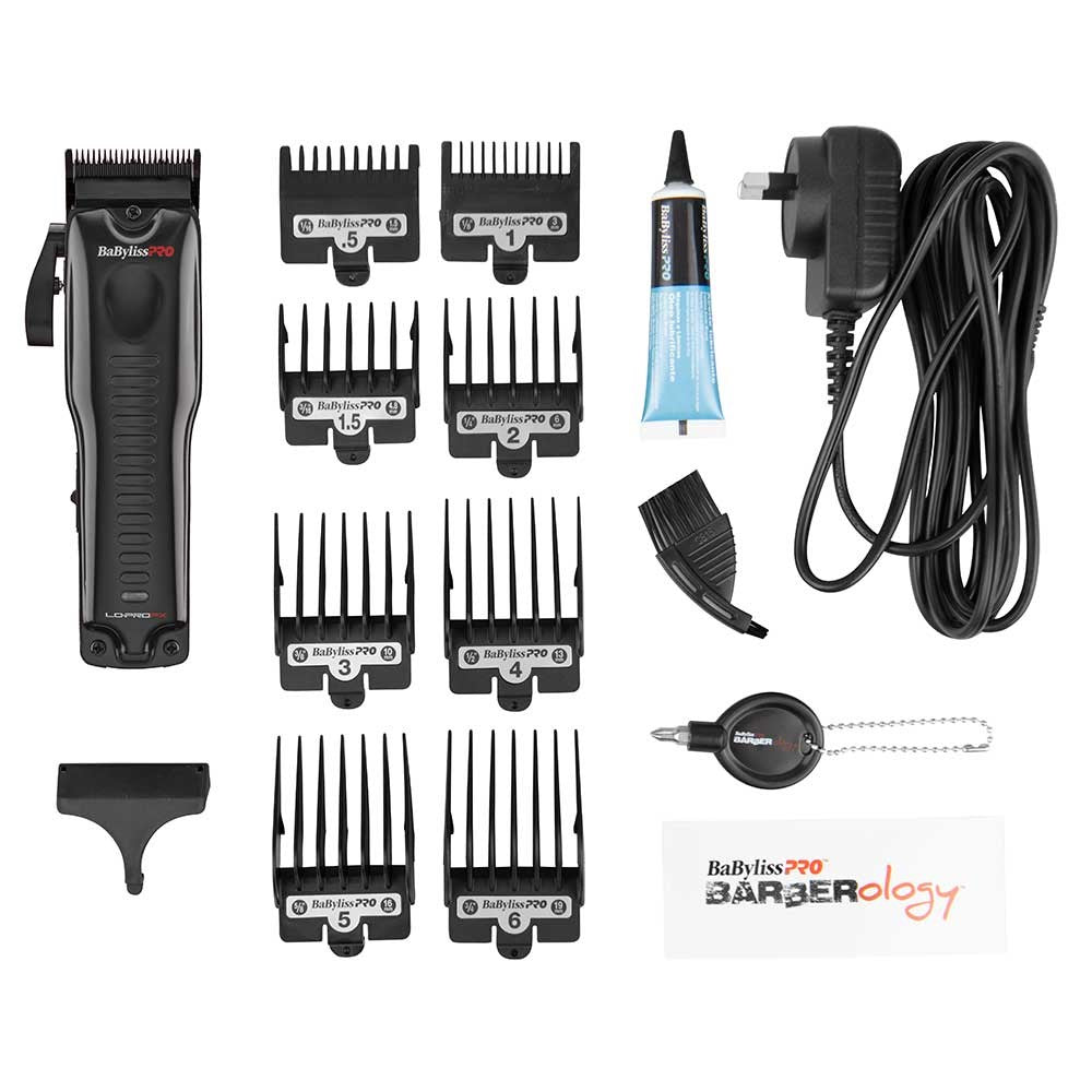 BaBylissPRO LoPROFX Professional Barber Clippers - Black