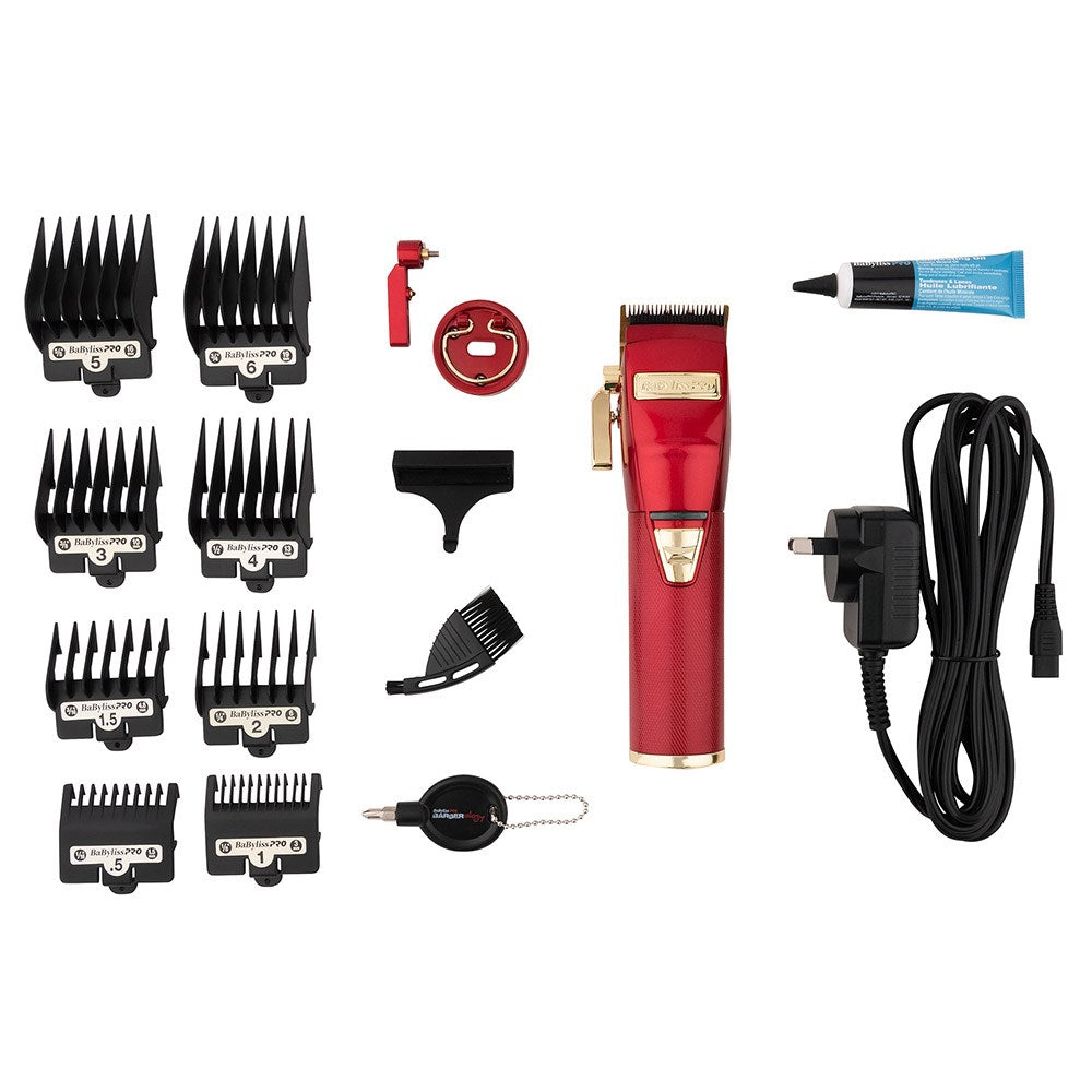 BaBylissPRO RedFX Lithium Professional Barber Clippers