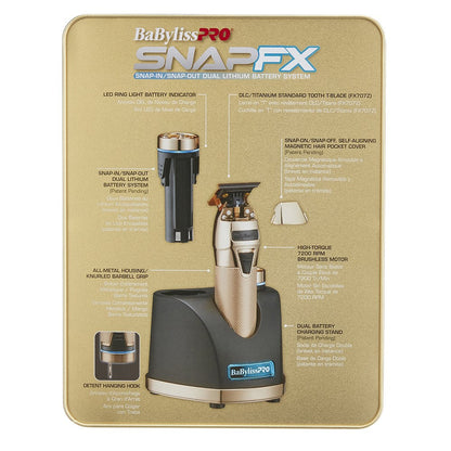 BaBylissPRO SnapFX Gold Hair Cutting Trimmer