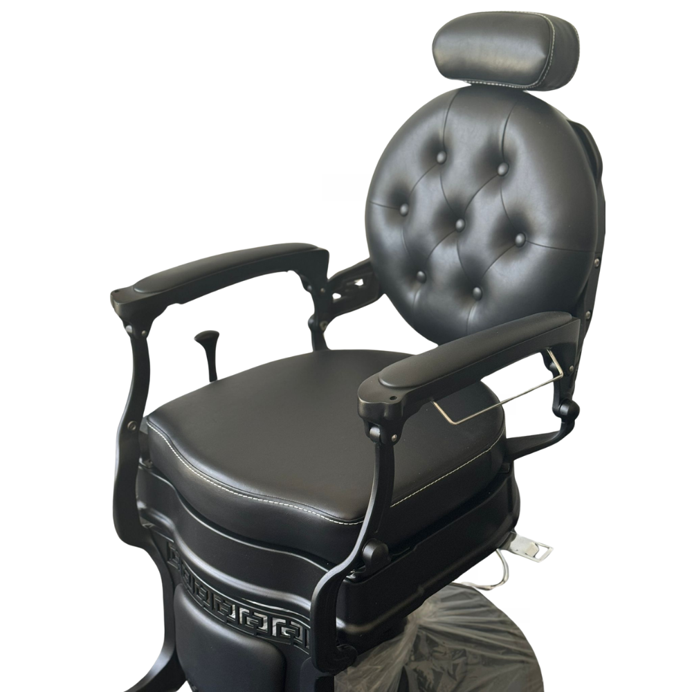 Black Barber Chair – Heavy Duty Superior Quality for Barbershops - DY-48-9-2